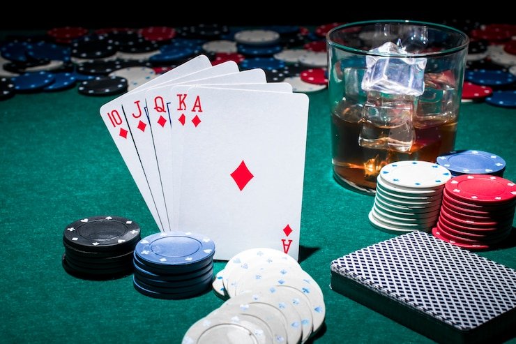 Mobile blackjack table on royal syair platform with payment options visible